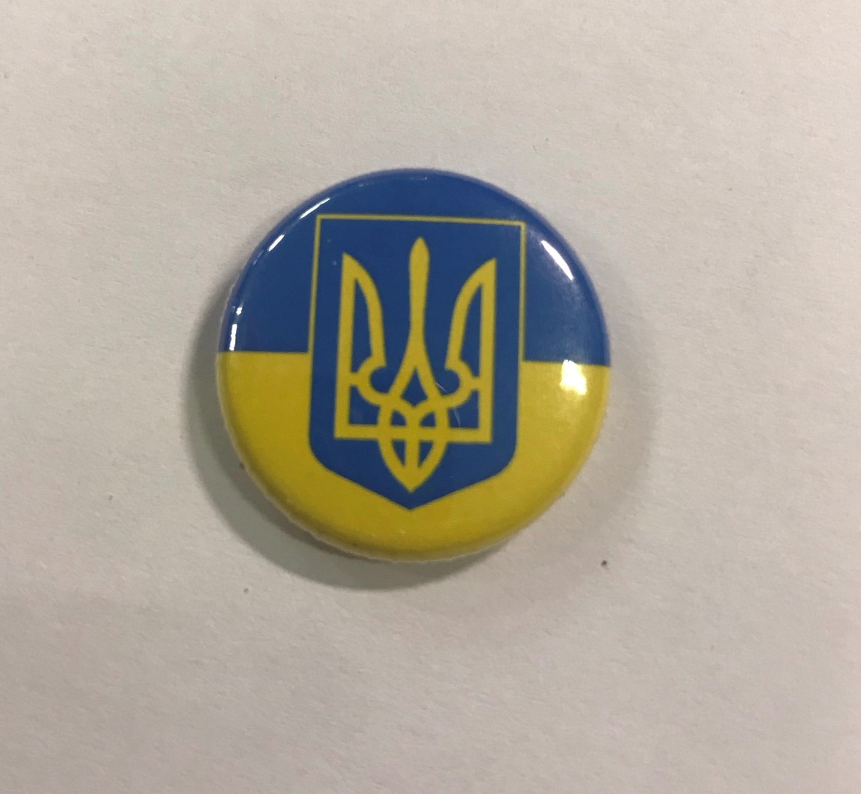 Placka vlajka Ukrajina TRYZUB 25 mm