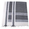 Arabský šátek s třásněmi (palestina, arafat) černo-bílý 115x110cm