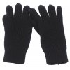 Pletené rukavice černé