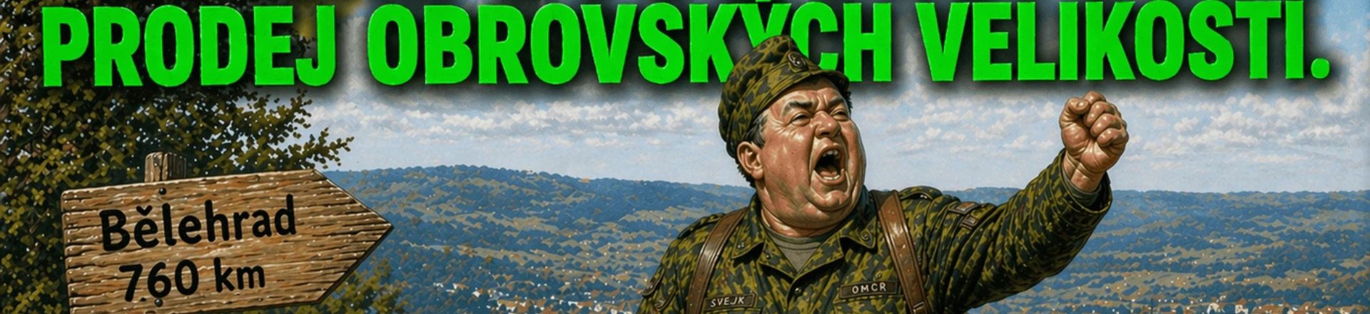 Jdeme si svou cestou. Armádní oblečení i v nadměrných velikostech