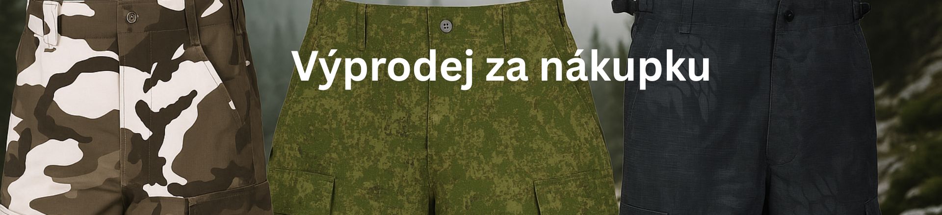 Kraťasy výprodej za nákupku