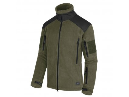 Bunda Helikon Tex® LIBERTY Heavy Fleece Olive Černá
