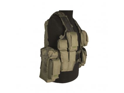 Taktická vesta 12 kapes Olive