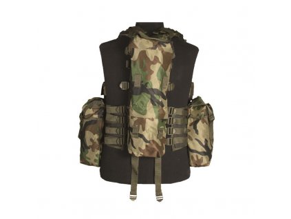 Taktická vesta MIL-TEC 12 kapes Woodland