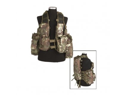 Taktická vesta MIL-TEC 12 kapes Vegetato Woodland
