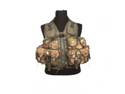 Taktická vesta MIL-TEC 9 kapes Vegetato Woodland