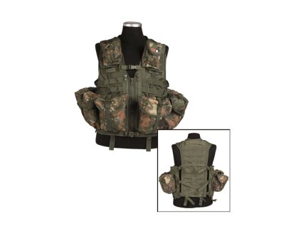 Taktická vesta MIL-TEC Modular system 8 kapes Flecktarn