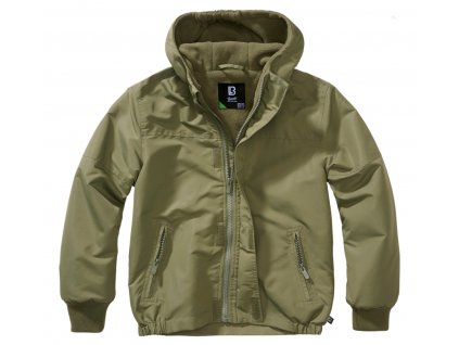 Vetrovka detska Brandit Windbreaker olive 1