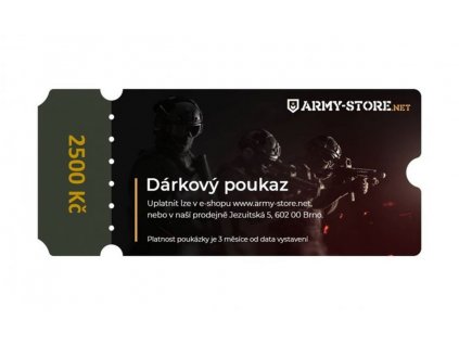 14535 darkovy poukaz army store 2500 kc