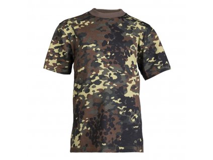 Tričko dětské MIL TEC krátký rukáv Flecktarn 1