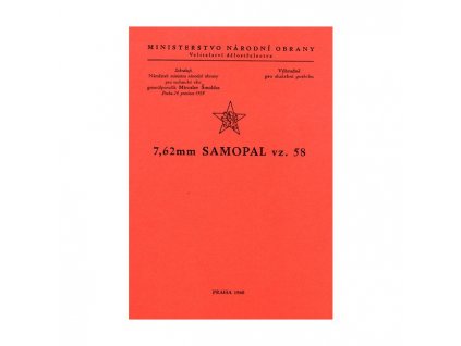 Předpis 7,62mm Samopal vz. 58