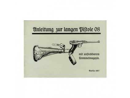 Manuál Pistole P-08 dlouhá - reprint