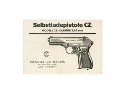 Manuál Pistole CZ - reprint