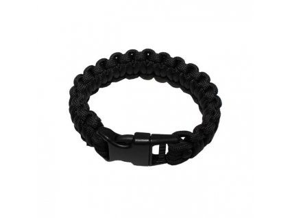 Náramek Max-Fuchs Paracord 23 mm (plast. spona) Černý