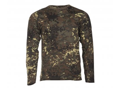 Tricko dlouhy rukav Single Jersey Flecktarn