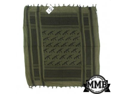 Šátek SHEMAGH motiv "Gun"