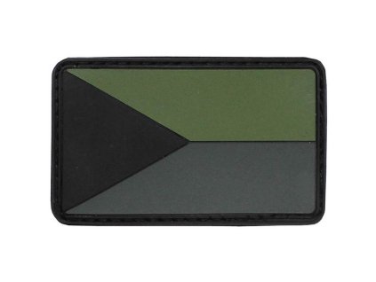 Nášivka Max-Fuchs 3D vlajka ČR bojová Velcro 8 x 5 cm