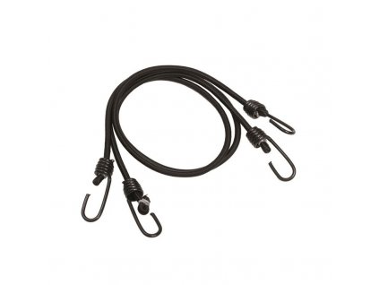 Šňůra elastická s háčky "Gumicuk" Black - 1 pár
