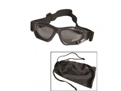 Brýle MIL-TEC Commando Air Black - kouřová skla