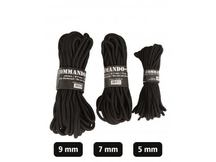 Šňůra Commando 9mm Černá