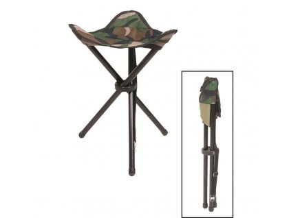 Skládací stolička MIL-TEC - trojnožka Woodland