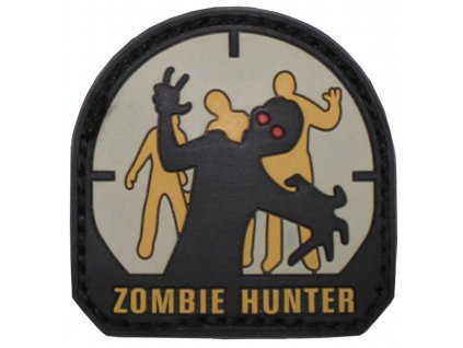 Nášivka Max-Fuchs 3D "Zombie hunter" Velcro 5 x 5 cm