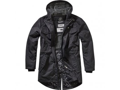 Kabát Brandit Parka MARSH LAKE Black