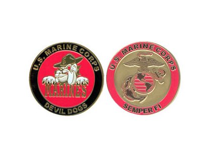 Pamětní mince E.C. Devil Dog Marines
