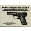 Manuál Automatická kapesní pistole Steyr 1909, kaliber 6,35 mm a 7,65 mm - reprint
