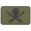 Nášivka Max-Fuchs 3D "PIRAT" Olive Velcro 8 x 5 cm