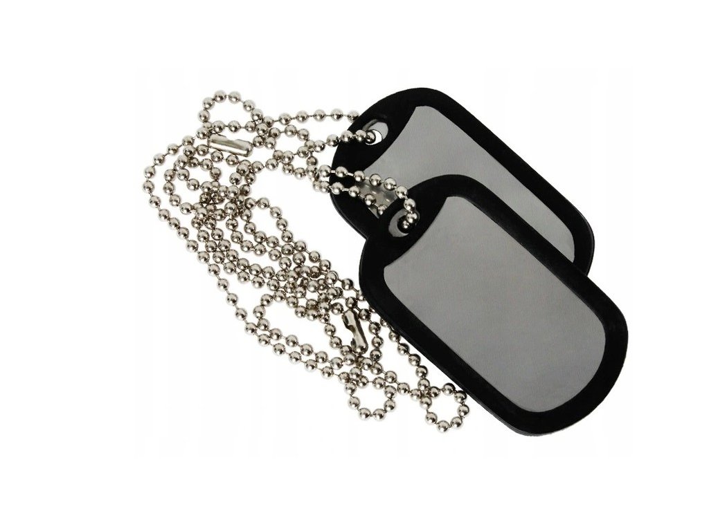 ID znamky US Dog Tags st ibrne kompletni ARMY SURPLUS