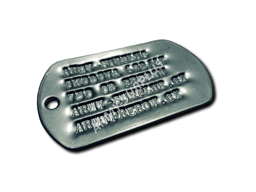 Identifikační známky US dog tags Pentagon - ražba ID známek