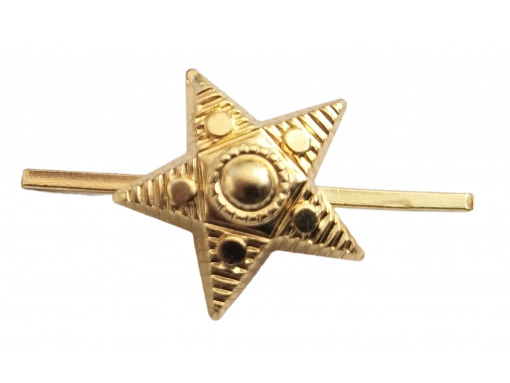 Odznak hvězda pěticípá zlatová malá AČR