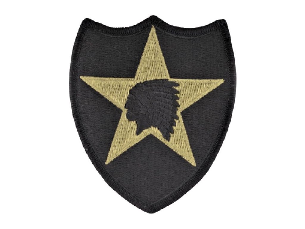 Nášivka Indián originál Vietnam 1968 bojová polní 2nd. Infantry Division US ARMY