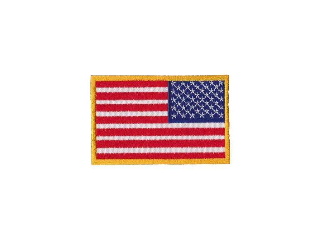 Nášivka vlajka USA zrcadlově obrácená barevná C-21