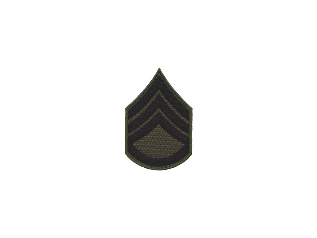 Nášivka hodnost US Staff Sergeant - štábní seržant bojová polní E-32