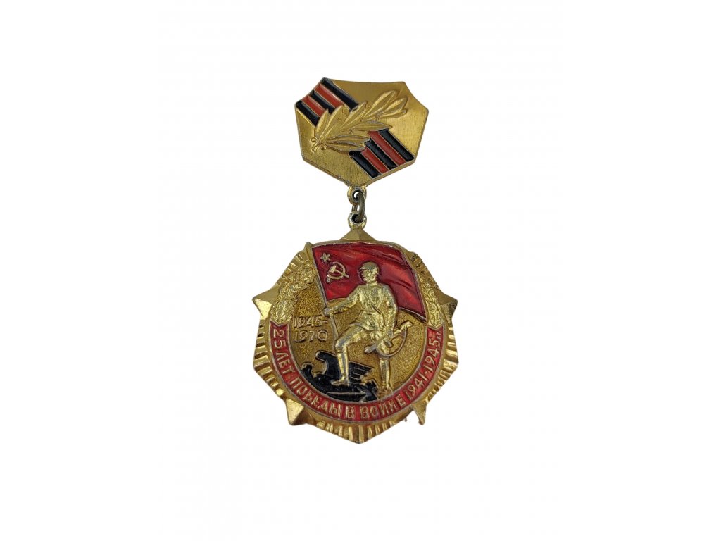Odznak 25 let vítězství ve Velké vlastenecké válce 1941-1945 SSSR originál  - ARMY-SURPLUS