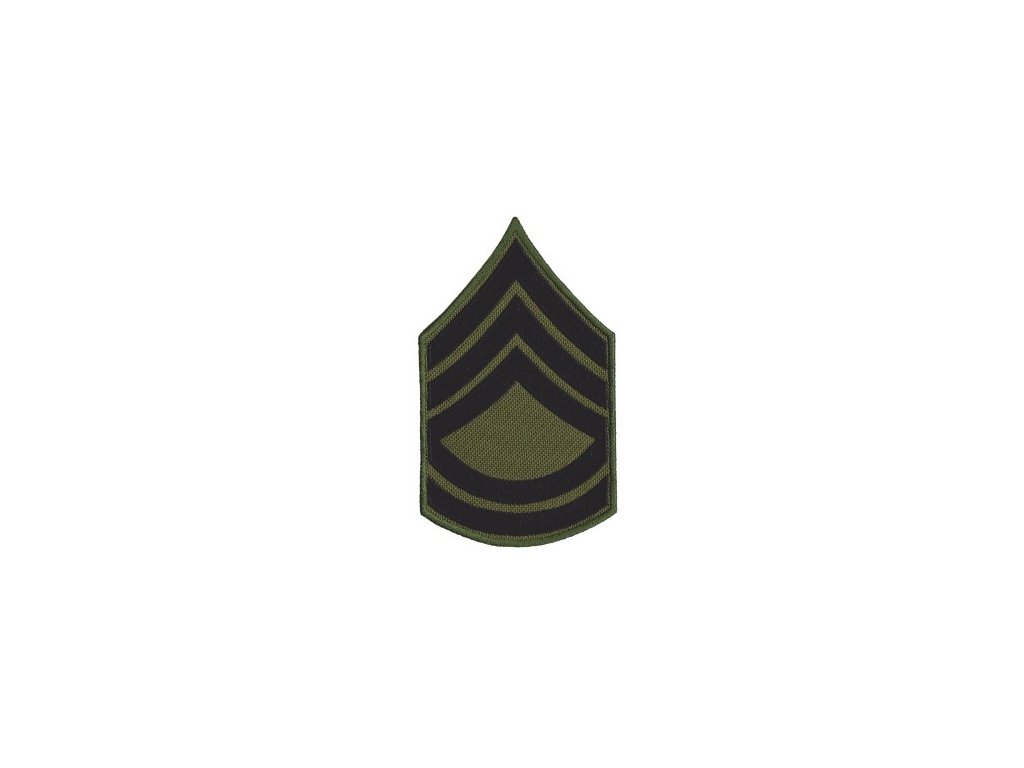 Nášivka hodnost US First Class Sergeant- seržant první třídy bojová polní E-33