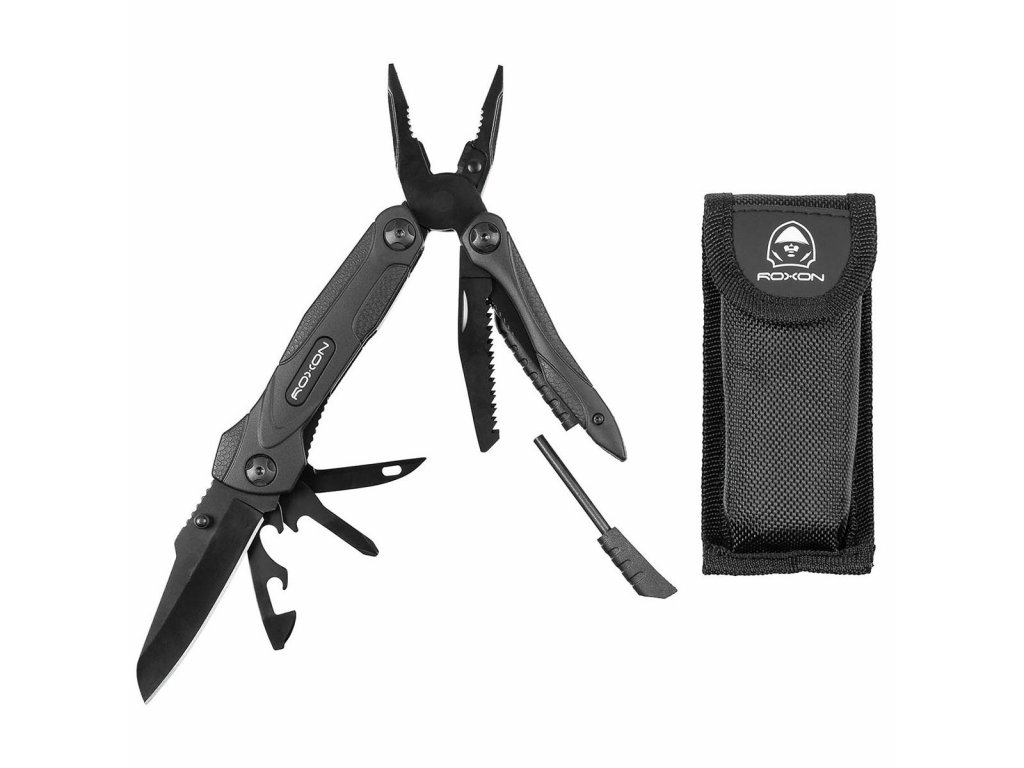 Multifunkční kleště kapesní nářadí s pouzdrem Spark ROXON® EDC Multi Tool -  ARMY-SURPLUS