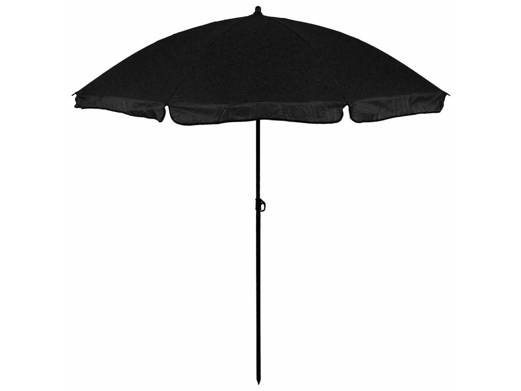 Deštník naklápěcí slunečník 180 cm černý - ARMY-SURPLUS