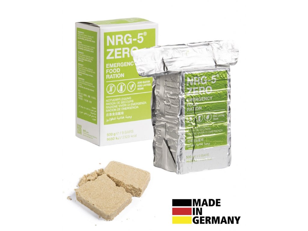 Nouzová dávka potravy bezlepková 500g NRG-5® ZERO Emergency Food