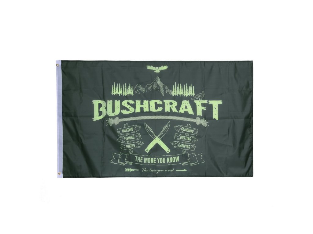 Vlajka přežití v divočině Bushcraft 100x150cm č.236
