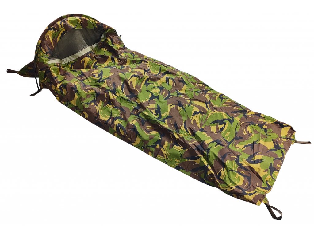 Povlak s membránou Gore-Tex® na spací pytel (žďárák, bivak, Bivy Cover) DPM Camo Holandsko originál