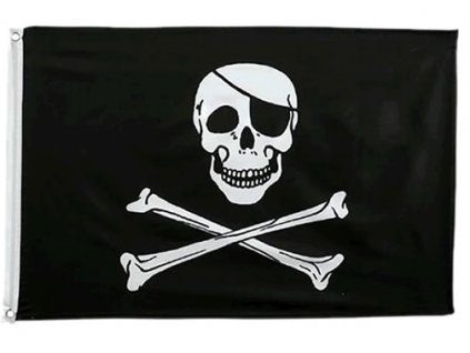 Vlajka Pirát 90x150cm č.75