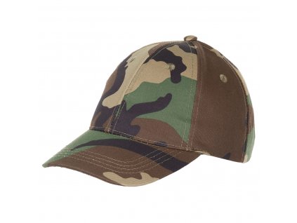 Čepice dětský kšiltovka Baseball Woodland Camo