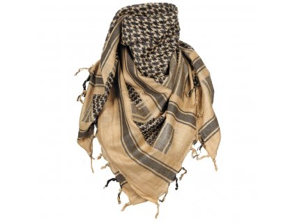 Šátek bavlněný palestina písková/černá (shemagh, arafat) MFH® 16503F