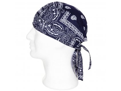 Šátek pirát Western modrý Headwrap Navy Blue MFH® 10164G