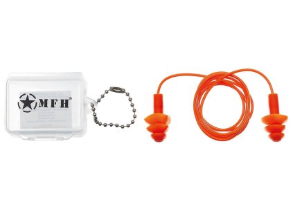 Chrániče sluchu s krabičkou (střelecké špunty do uší) MFH