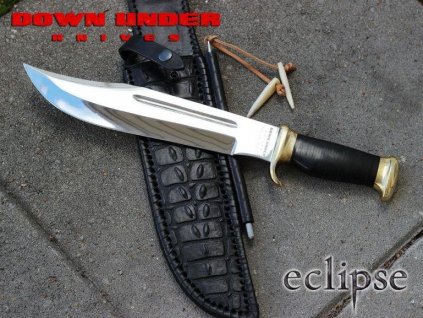 Legendární nůž The Outback Eclipse Bowie (Krokodýl Dundee) Linder Down Under Knives 1095 Carbon 446228