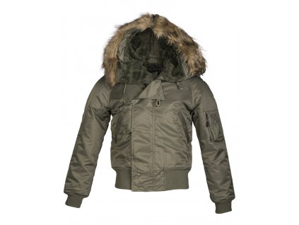 Bunda N2B Aljaška Olive Drab Basic Flight Jacket zelená Mil-Tec®